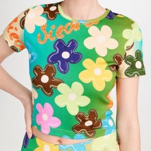 NWT: SIEDRES Desta Top (Bubble flower cropped t-shirt) Size S